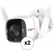 Tp-link Tapo C320ws 4mp Outdoor Wi-fi Security Network Camera With Night Vision (2-pack)