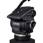 Cartoni Focus 22 Head Bb With Telescopic Pan Bar, Hd 2-stage Al Tripod, Mls, Rubber Feet & Soft Case (100mm)