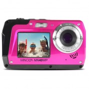 Minolta Mn40wp Waterproof Dual-screen Digital Camera (pink)