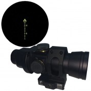 Browe 4x32 Sport Optic Riflescope (7.62x39mm Green Chevron Reticle, Black)