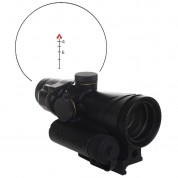 Browe 4x32 Tactical Optic Riflescope (5.56mm Red Chevron Reticle, Black)