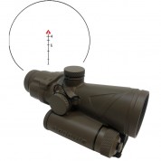 Browe 4x32 Tactical Optic Riflescope (7.62x51mm Red Chevron Reticle, Flat Dark Earth)