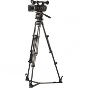 Libec Hs-250m Tripod System With H25 Head, Mid-level Spreader, Rubber Feet & Case