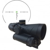 Browe 4x32 Combat Optic Riflescope (5.56mm Green Horseshoe & Dot Reticle, Black)