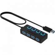 Sabrent 4-port Usb 3.0 Hub With Power Switches