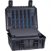 Seahorse 630fp4 4 Pistol Range Case With Hinged Trays (custom Foam, Black)