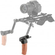 Camvate Ergonomic Wooden Hand Grip With Arri Rosette M6 Thread Screw (left Side)