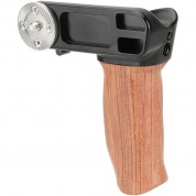 Camvate Ergonomic Wooden Hand Grip With Arri Rosette M6 Thread Screw (left Side)