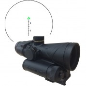 Browe 4x32 Combat Optic Riflescope (7.62 X 39mm Green Chevron Reticle, Black)