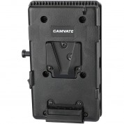 Camvate V-lock Battery Plate Splitter With Belt Clip & Lp-e6 Dummy Battery