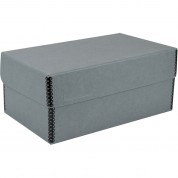 Archival Methods Hinged Lid Box (gray, 12.5 X 7.5 X 5.4