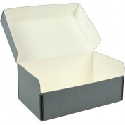 Archival Methods Hinged Lid Box (gray, 12.5 X 7.5 X 5.4