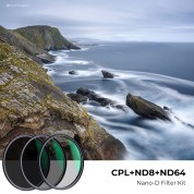 K&f Concept 62mm Nano-d Lens Filter Kit (nd8+nd64+cpl)