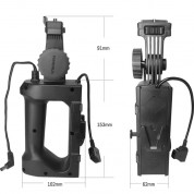 Yongnuo Lux100 V-mount Battery Handle