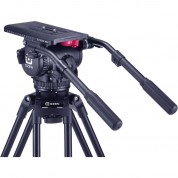 Ozen Agile 18m E-z Load Max Fluid Head & 100cf1hd Carbon Fiber Tripod (100mm)