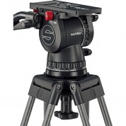 Sachtler Fsb 14t Mk Ii 100mm Touch & Go Head With Eng 2 Carbon Fiber Tripod System (mid-level Spreader)