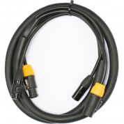 American Dj True 5-pin Dmx Locking Power Link Combo Cable (6')