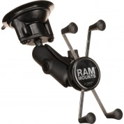 Ram Mounts Twist Lock Suction Cup Mount With Universal X-grip Iv Holder For Large Phones/phablets