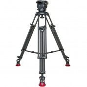 Seeder T80a2 T80 Fluid Head With Two-stage Aluminumtripod System With Mid-level Spreader