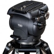 Seeder T80a2 T80 Fluid Head With Two-stage Aluminumtripod System With Mid-level Spreader