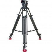 Seeder T80a2 T80 Fluid Head With Two-stage Aluminumtripod System With Mid-level Spreader