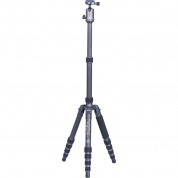 Vanguard Veo 3 Go 265hcb Carbon Fiber Tripod/monopod With Bh-120 Ball Head, Smartphone Connector, And Bluetooth Remote