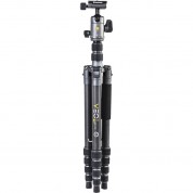 Vanguard Veo 3 Go 265hcb Carbon Fiber Tripod/monopod With Bh-120 Ball Head, Smartphone Connector, And Bluetooth Remote