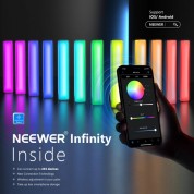 Neewer Rgb1 Magnetic Handheld Led Light Stick (silver, 9.8