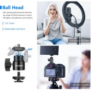 Neewer Tabletop C-clamp Light Stand With Mini Ball Head (2-pack)