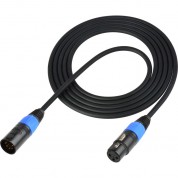 Sescom 5-pin Xlrm To 3-pin Xlrf Non-plenum Dmx Lighting Control Cable (20')