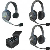 Eartec Ultralite 3-person Full-duplex Wireless Intercom With 1 Single-ear & 2 Dual-ear Headsets (1.9 Ghz, Eu)