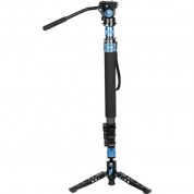 Sirui P-424fs 4-section Carbon Fiber Monopod With Va-5 Compact Video Head