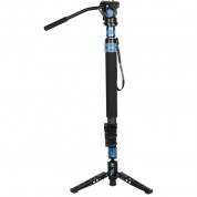 Sirui P-424fs 4-section Carbon Fiber Monopod With Va-5 Compact Video Head