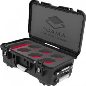 Foama N945 Case For Set Of Six Leica R Lenses (black And Red Insert)