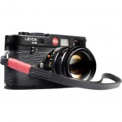 Bronkey Tokyo #201 Leather Camera Wrist Strap (black And Red, 9.1