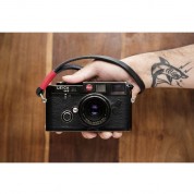 Bronkey Tokyo #201 Leather Camera Wrist Strap (black And Red, 9.1