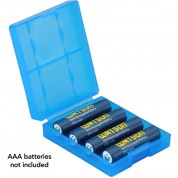 Watson Battery Case For Four Aa Or Aaa Batteries (blue)