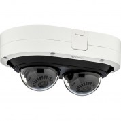 Hanwha Vision Pnm-12082rvd 6mp 2-sensor Outdoor Multidirectional Network Dome Camera With Night Vision