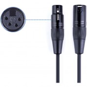 Digitalfoto Solution Limited Gold-plated 4-pin Female To 4-pin Male Xlr Audio Cable (3.9')