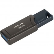 Pny 256gb Pro Elite V2 Usb 3.2 Gen 2 Flash Drive (gunmetal)