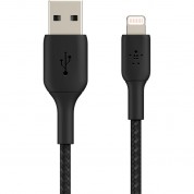 Belkin Boostcharge Braided Lightning To Usb-a Cable (3.3', Black)