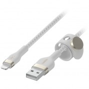 Belkin Boostcharge Pro Flex Lightning To Usb-a Cable (6.6', White)