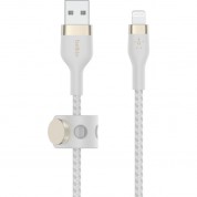 Belkin Boostcharge Pro Flex Lightning To Usb-a Cable (6.6', White)