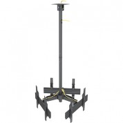 Mount-it! Three-screen Single-pole Ceiling Mount (three-sided, Heavy-duty)