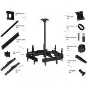 Mount-it! Four-screen Single-pole Ceiling Mount (four-side)