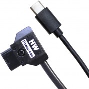 Hawk-woods D-tap 2-pin Male To Usb-c Male 5v Cable (1.3')