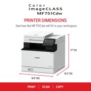 Canon Imageclass Mf751cdw Multifunction Wireless Color Laser Printer