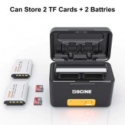 Zgcine Charging Case For Sony Np-bx1 Battery With 2-charging Slots