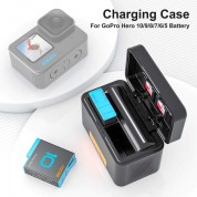 Zgcine Mini Dual Charging Case, Gopro 901 Battery & Usb-c Cable Kit