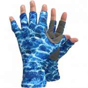 Glacier Glove Islamorada Sun Glove (blue Camo, Medium)